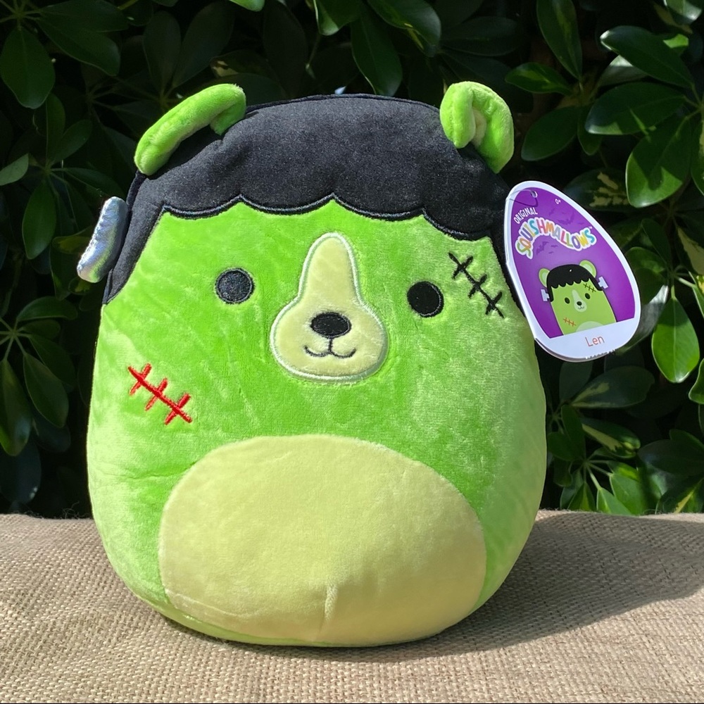 Squishmallow LEN Frankenstein Bear 8” NWT